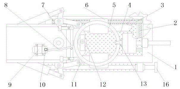 一种带有排渣装置的卧式径向径辗环机的制作方法