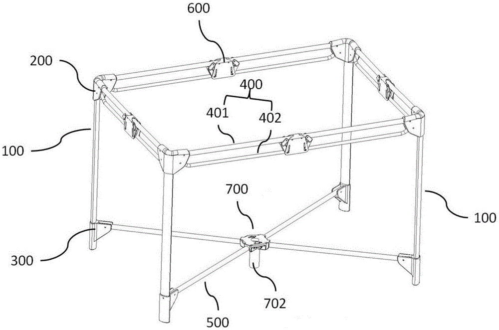 可折叠床支架装置的制作方法