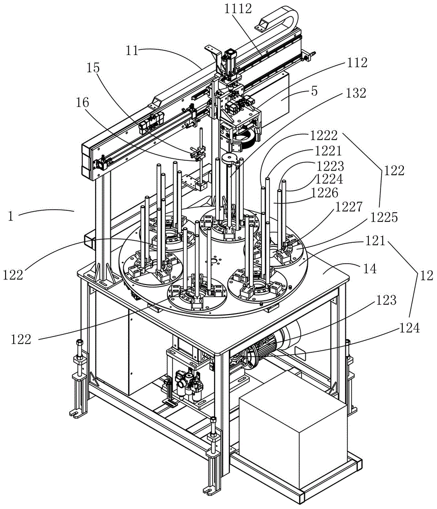 旋转式机械手连续冲压自动化生产线的旋转式送料机的制作方法