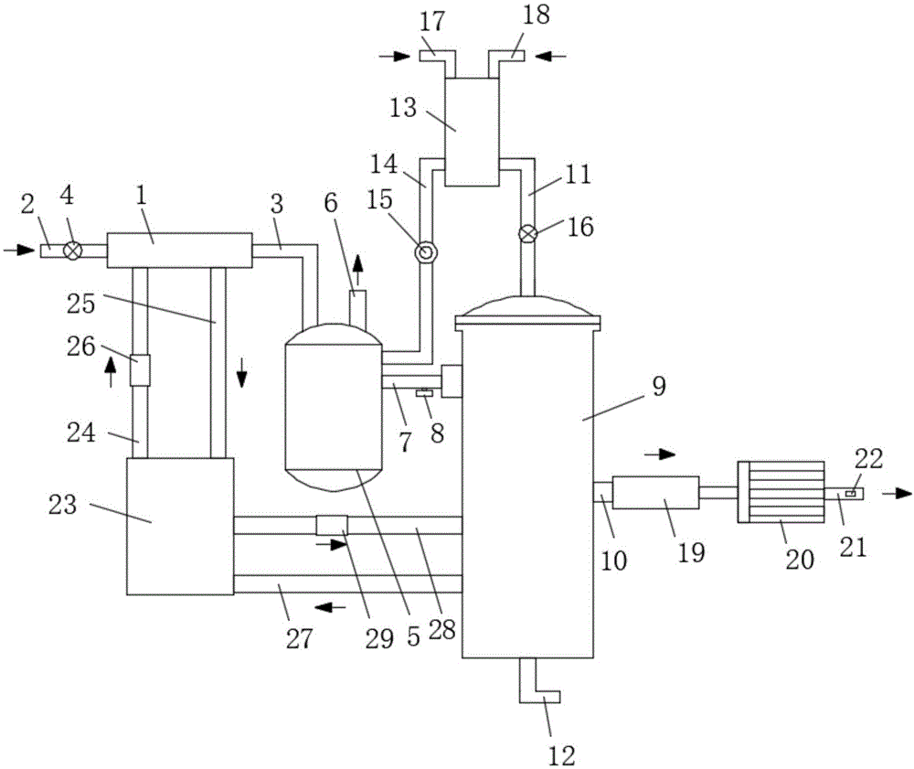 T型蒸馏水机分离系统的制作方法