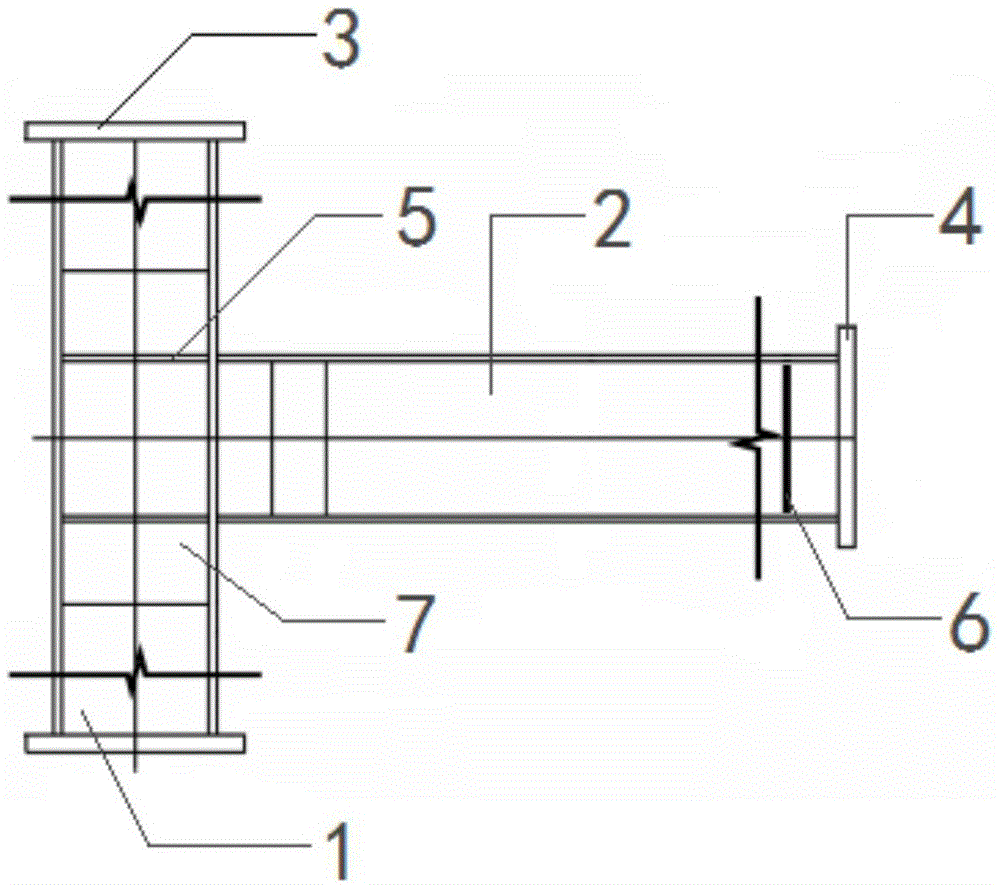 一种钢结构波纹腹板削弱型梁柱节点的制作方法