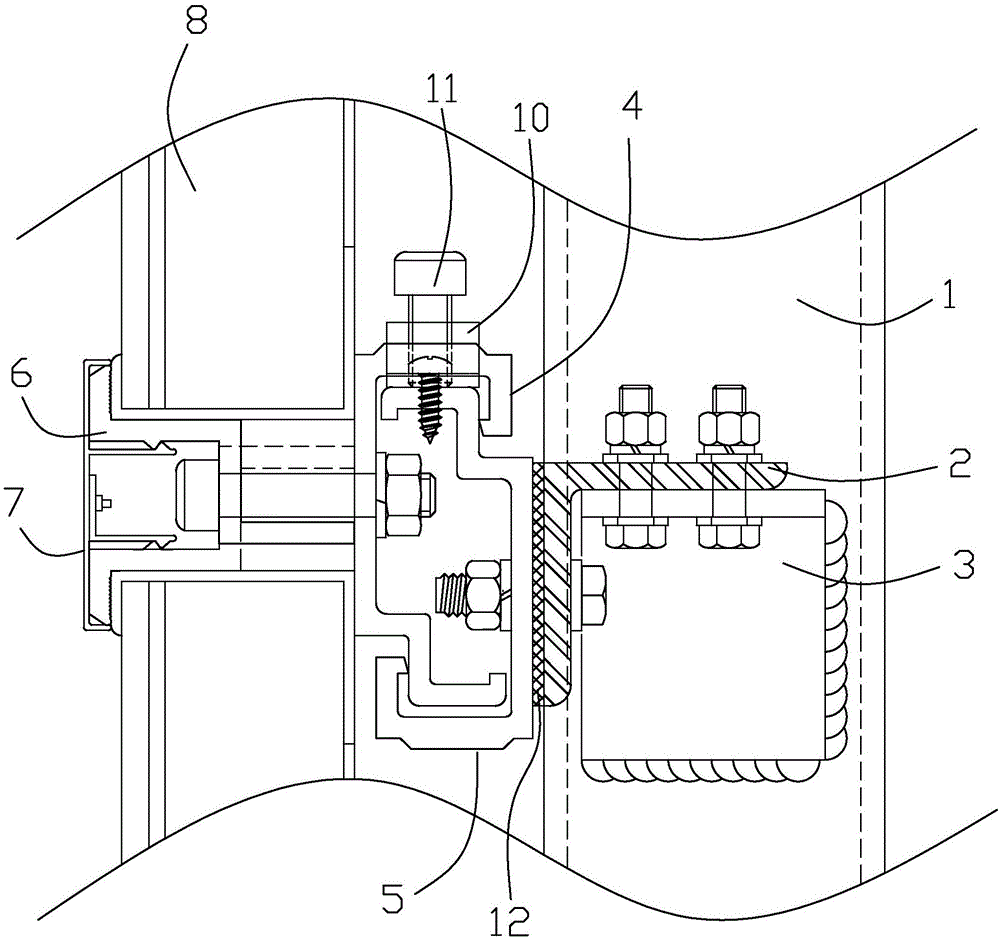 一种光伏幕墙干挂结构的制作方法