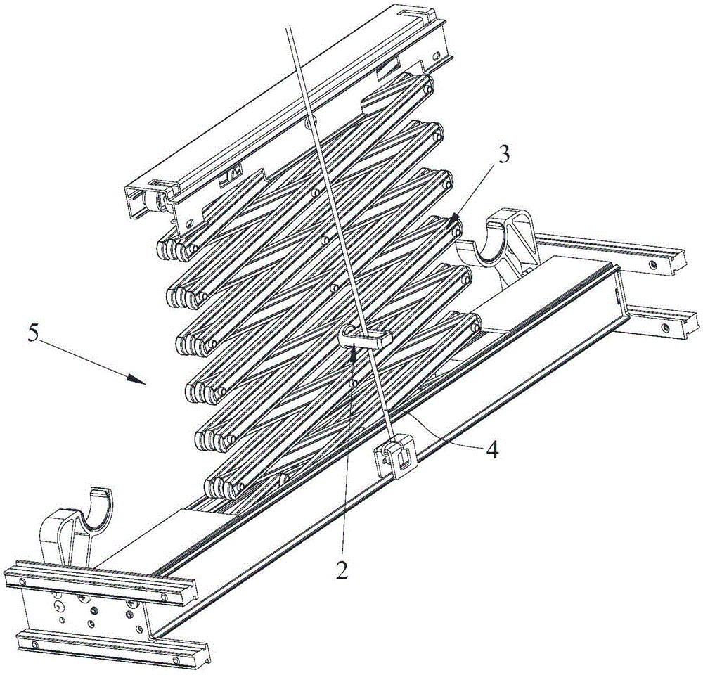 一种电动晾衣机钢丝绳活动保护结构的制作方法