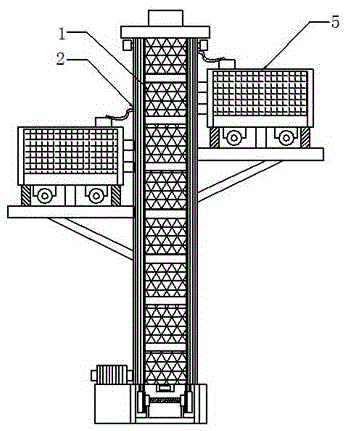 一种超高层建筑施工升降机接料装置的制作方法