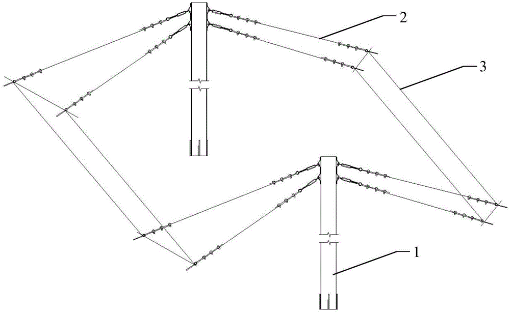 V型刚构拱桥的模板支撑体系的制作方法