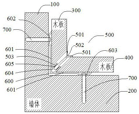 装饰内墙板阴角连接结构的制作方法