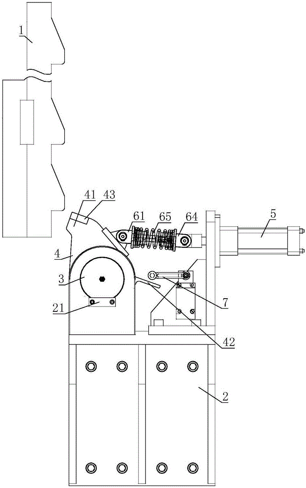 一种液压机滑块防下滑装置的制作方法