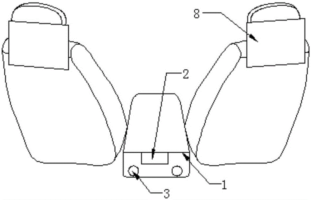 汽车中央扶手的手势调节座椅装置的制作方法