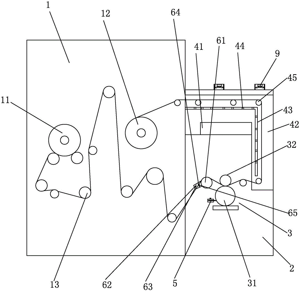 一种可对印刷品上光油的复卷机的制作方法