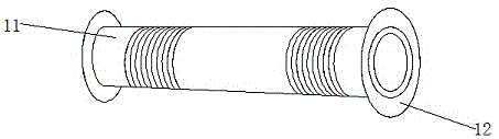 一种易定位且稳固的分条机用胶芯管的制作方法