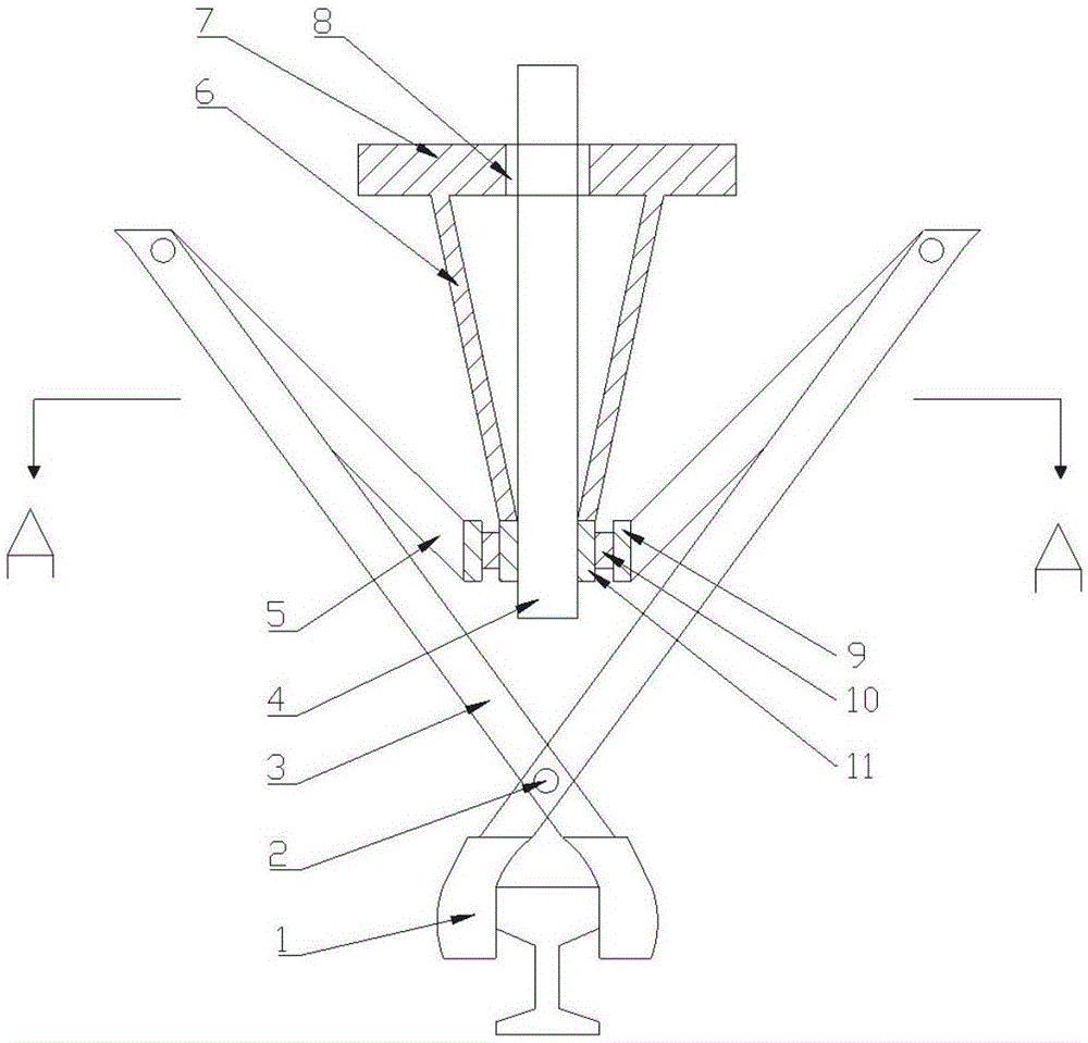 一种省力的手动夹轨器的制作方法