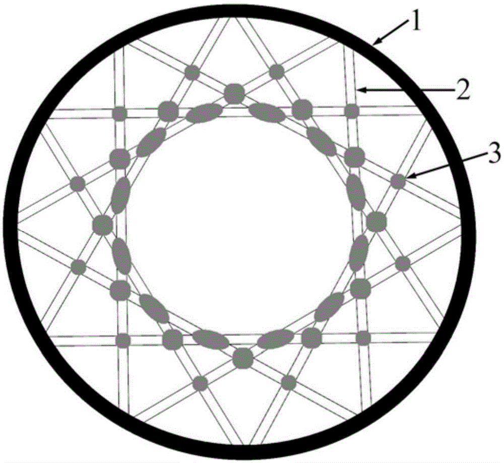 CFRP悬带交叉索支结构的制作方法