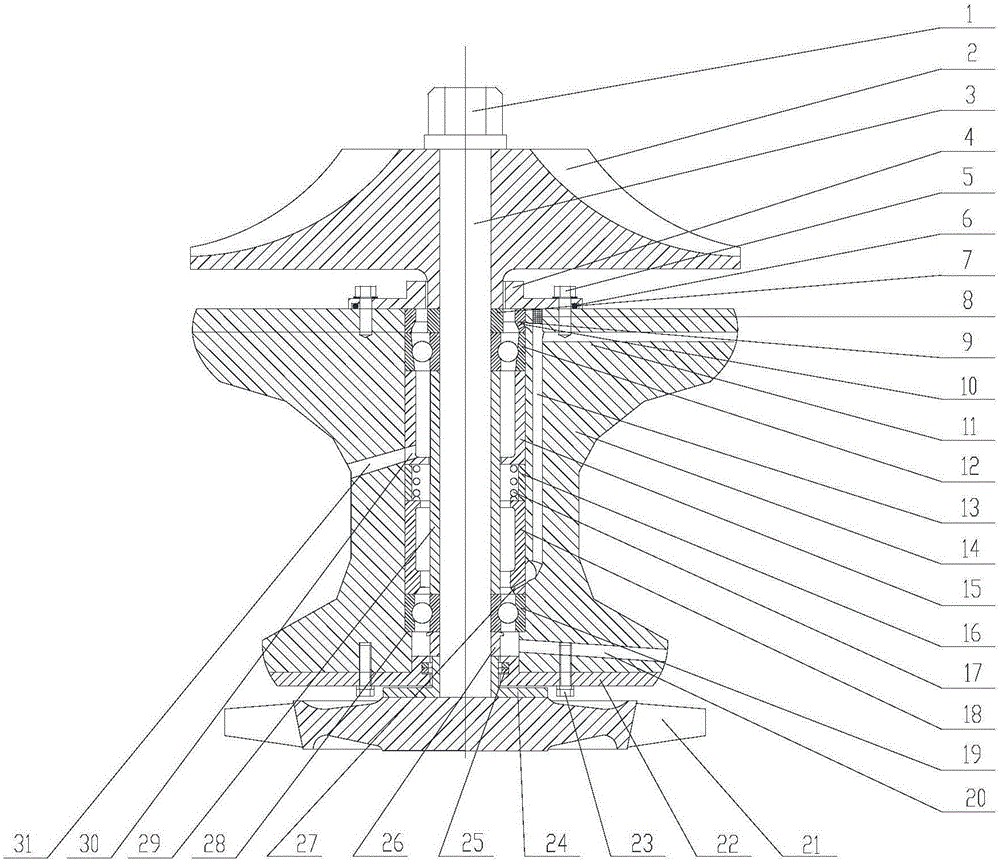 一种立式涡轮轴承系统的制作方法