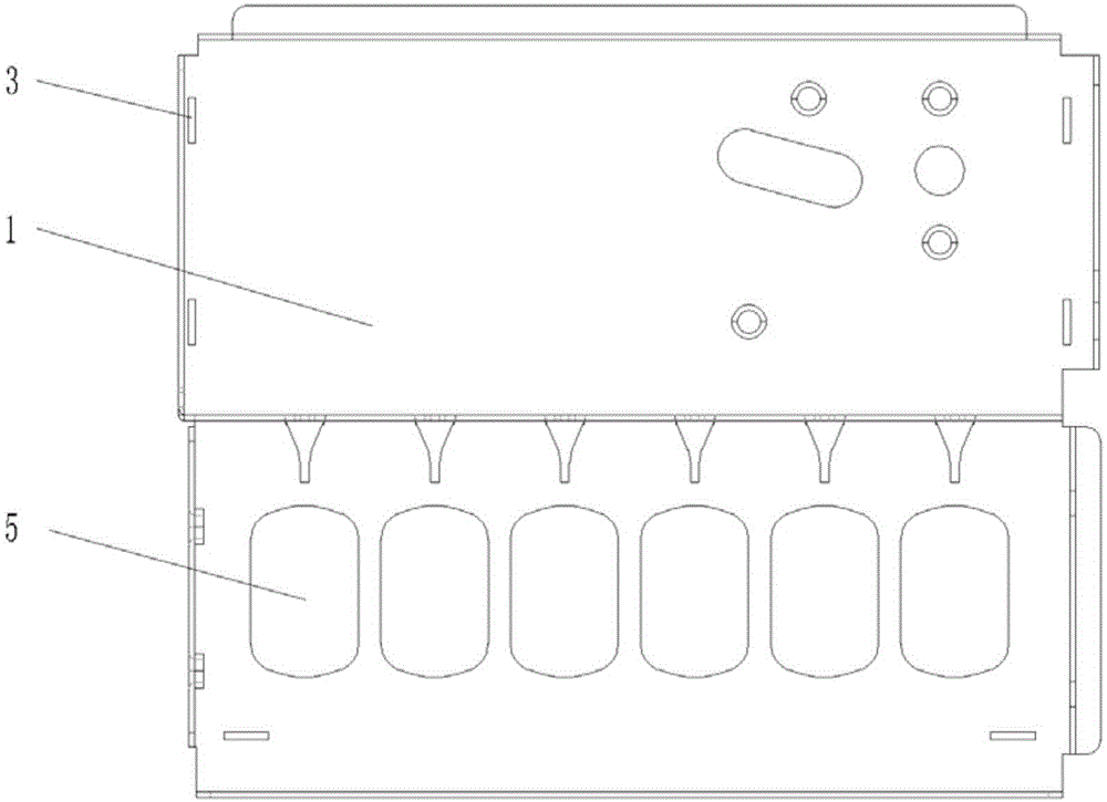 一种燃烧器燃烧室后盖和固定板之间的固定结构的制作方法
