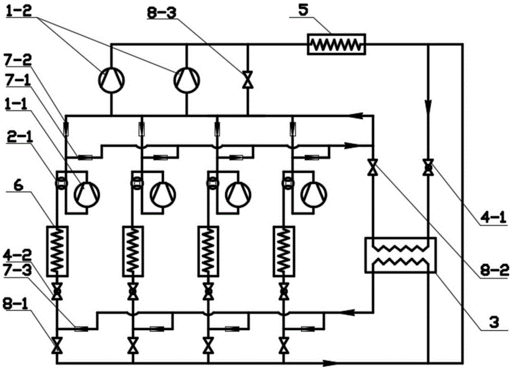 一次节流双级压缩热泵系统的制作方法