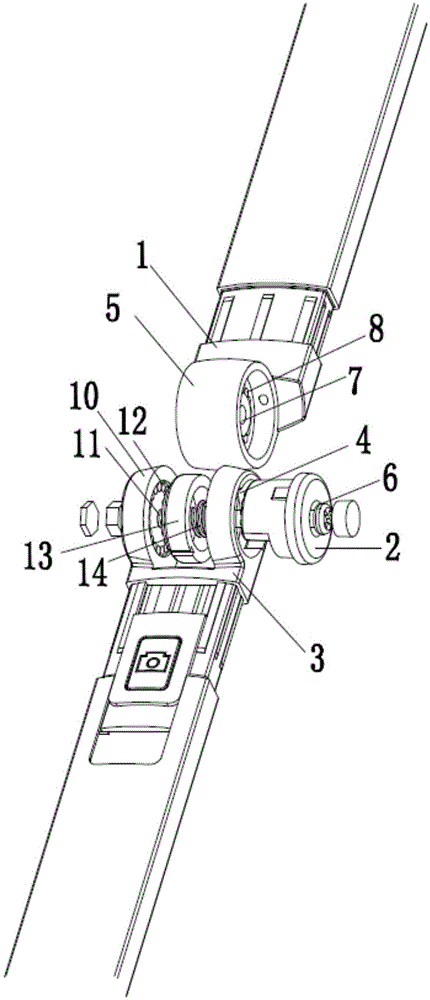 一种折叠关节装置和使用其的折叠自拍杆的制作方法