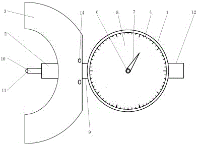 一种钻杆接头紧密距测量表的制作方法