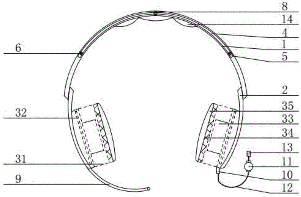 一种防掉落的头戴式耳机的制作方法