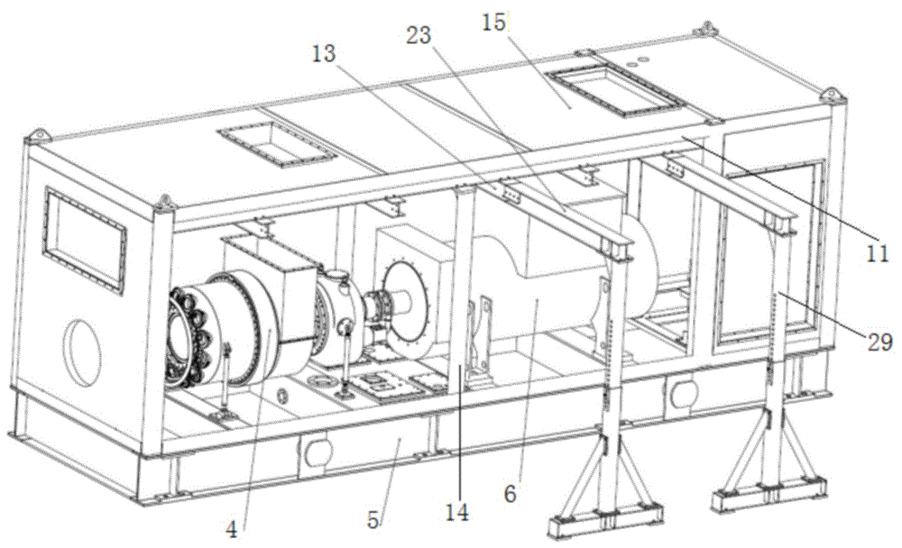燃气轮机发电机组箱体的制作方法