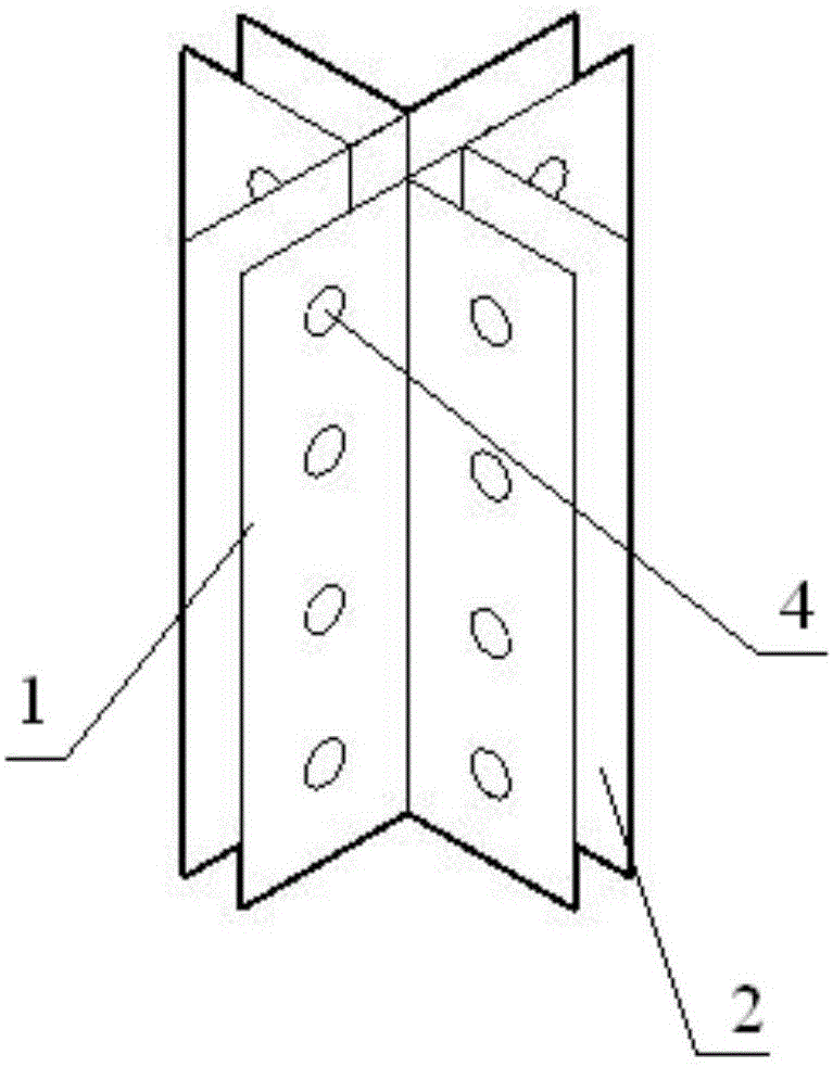 一种十字交叉木板连接扣件的制作方法