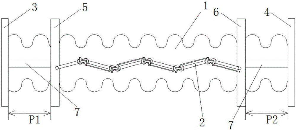 一种带限位导向装置的波纹管的制作方法
