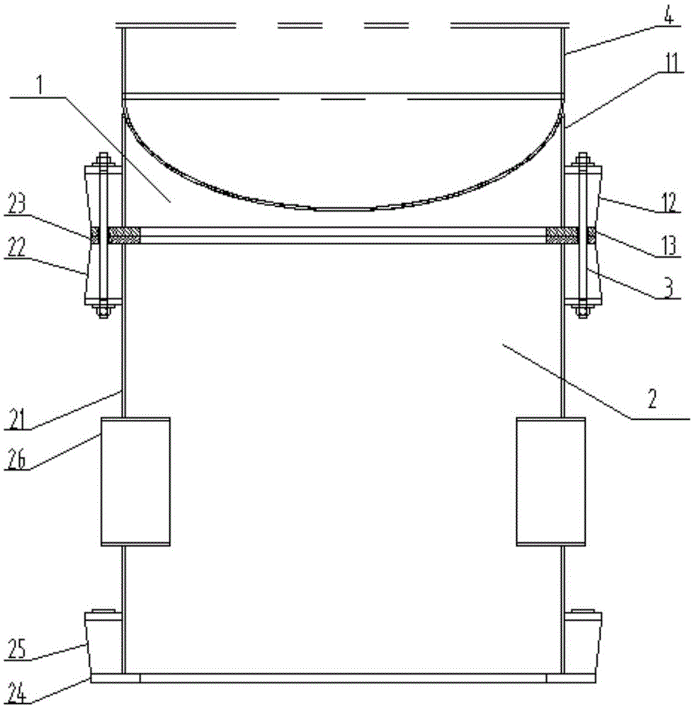 一种钛材塔器裙座结构的制作方法