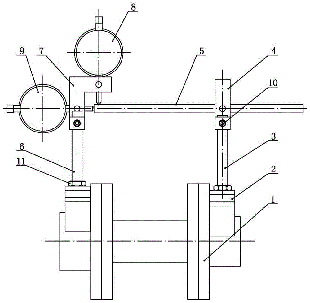机泵联轴器的径向与轴向偏差同步测量装置的制作方法
