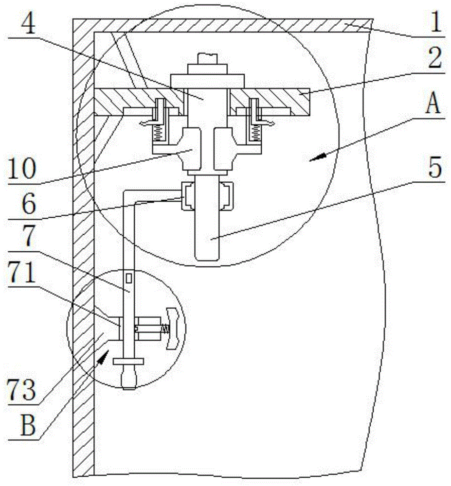 一种桑拿房的测温传感器支架的制作方法