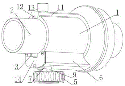 望远镜用单手轮调焦座组件的制作方法