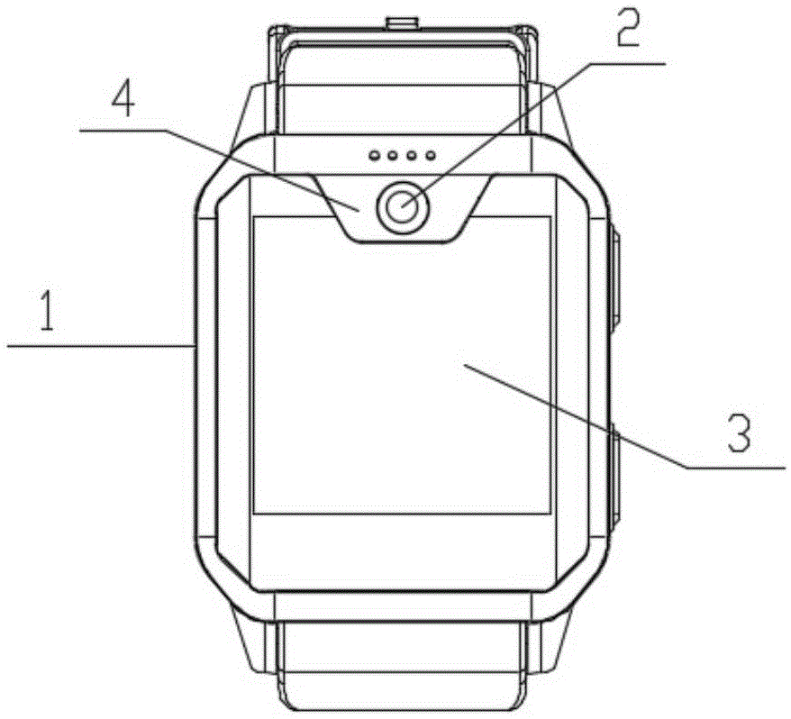 广角监控式智能手表的制作方法