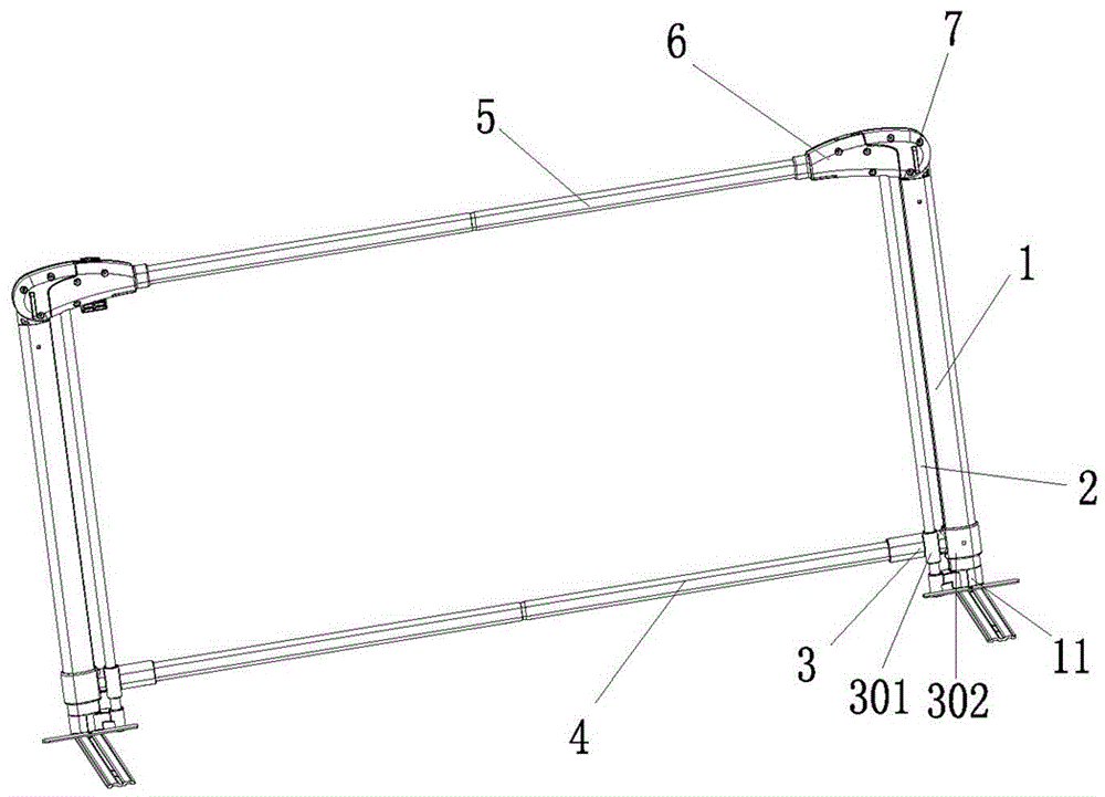 一种垂直升降床护栏的制作方法