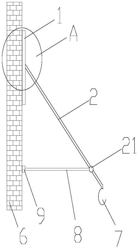 一种用于墙面上的吊挂装置的制作方法