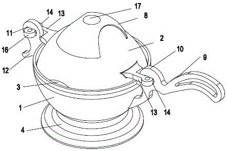 一种防烫手的不锈钢功夫茶盖碗的制作方法