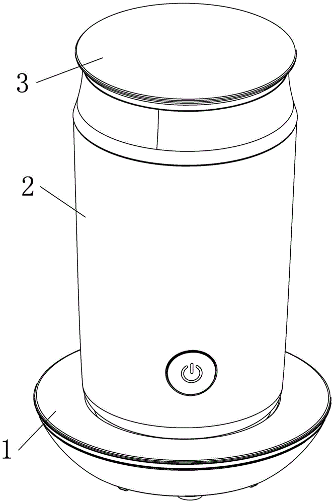 一种牛奶发泡机搅拌装置连接结构的制作方法