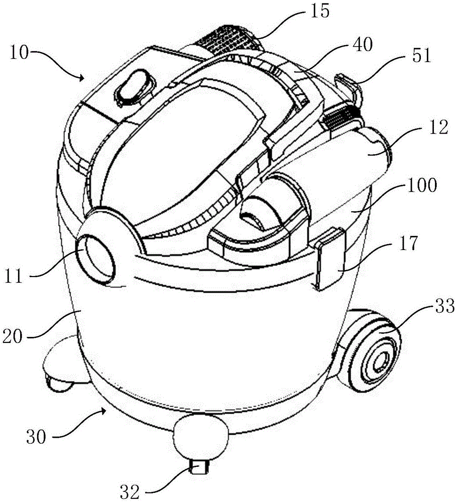 桶式吸尘器的绕线组件的制作方法