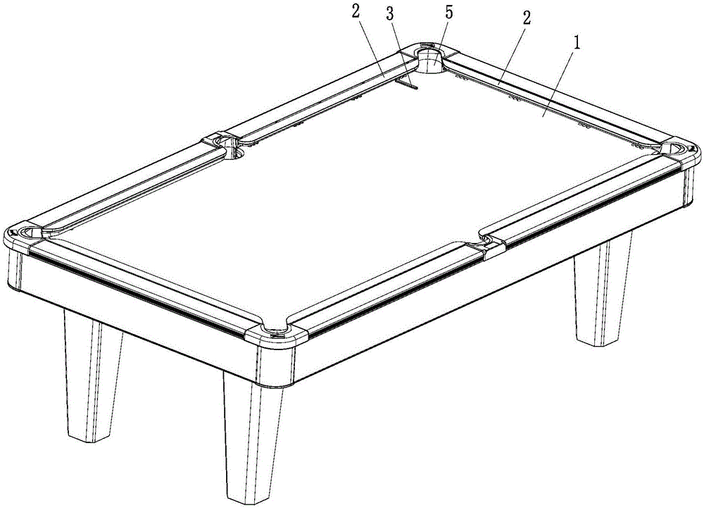 一种具有阻挡结构的台球桌的制作方法