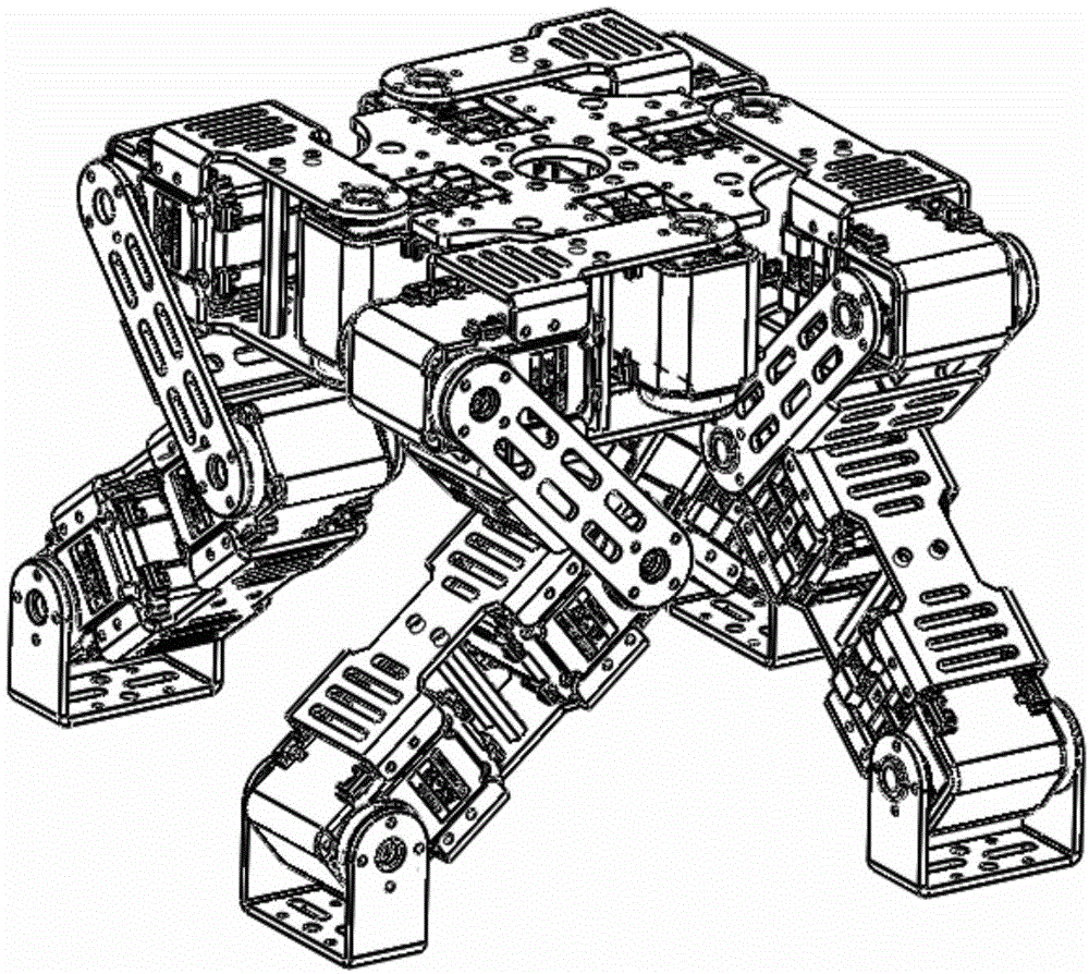 一种折叠式伸缩机器人四足机构的制作方法