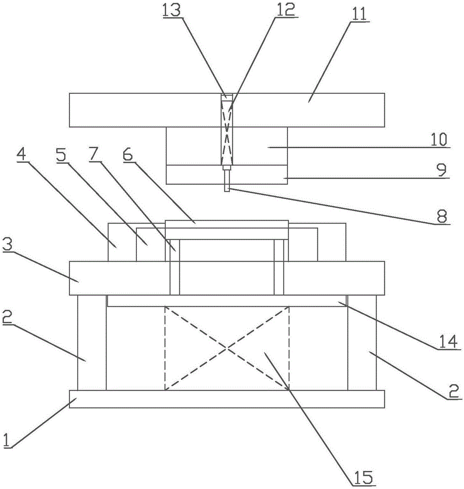 一种四边多折弯同步成型冲压模具的制作方法