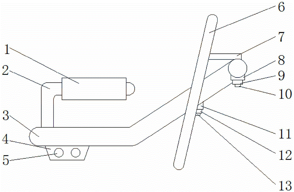 一种摩托车后扶手组件的制作方法