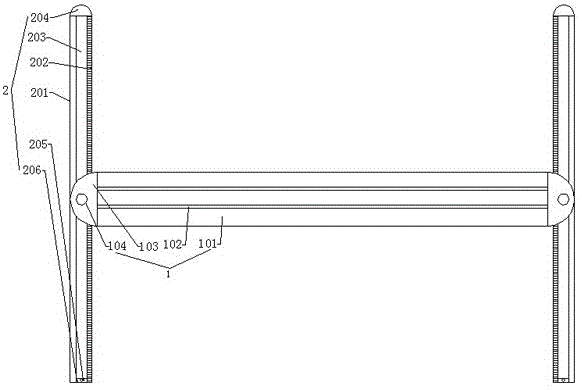 一种英文字母教学用四线三格绘制工具的制作方法