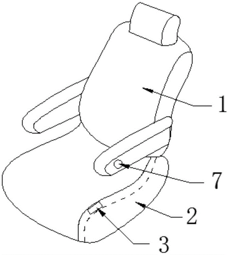 汽车坐垫双侧的手势调节座椅装置的制作方法