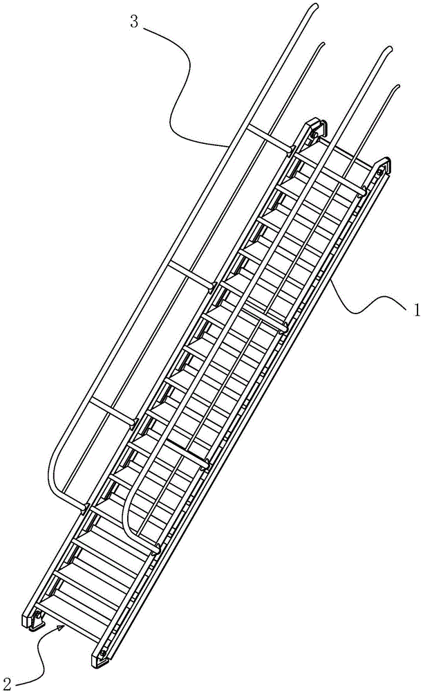 一种改良结构的船用钢质斜梯的制作方法