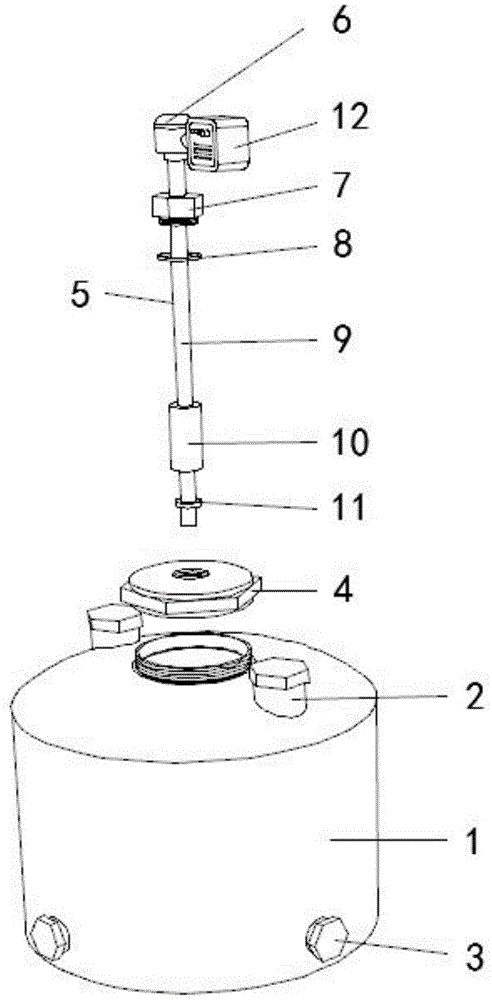 一种带液面感应器的洗液桶的制作方法