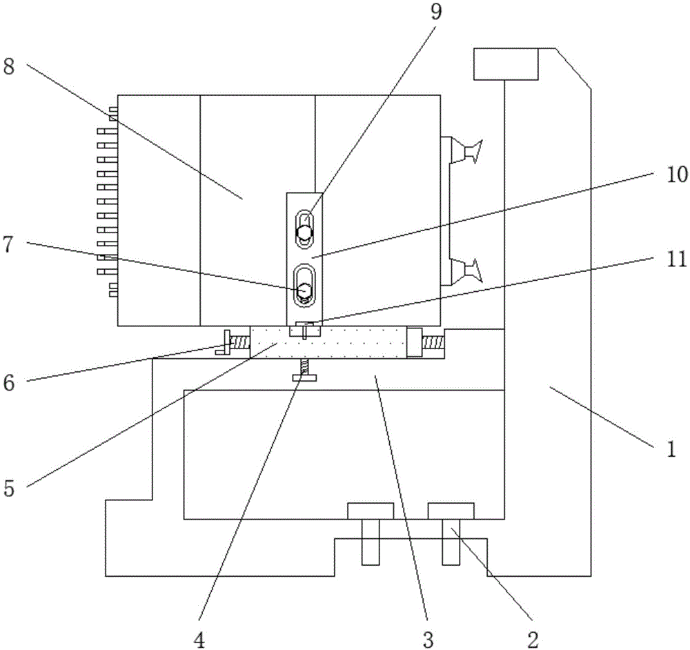 一种电子选针大提花机选针器的安装架的制作方法