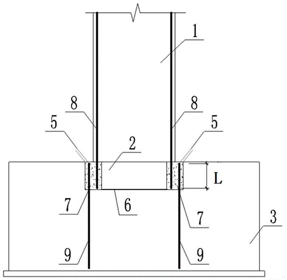 一种立柱与相邻构件的类承插连接结构的制作方法