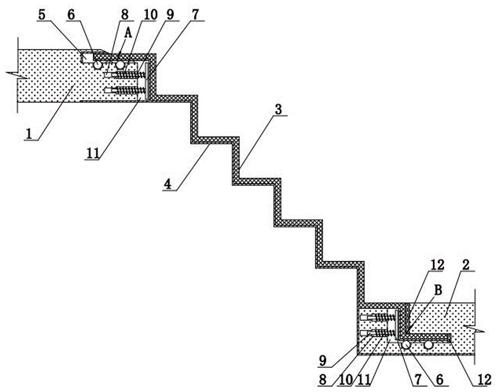 新型隔震楼梯的制作方法