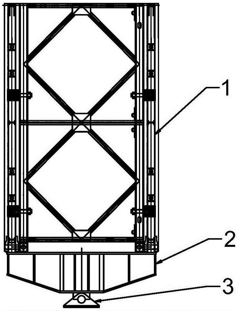 一种贝雷片组合塔架的制作方法