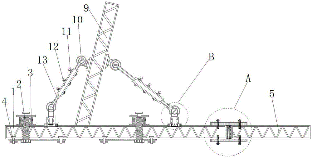 一种高压输电线路铁架衔接层防固结构的制作方法
