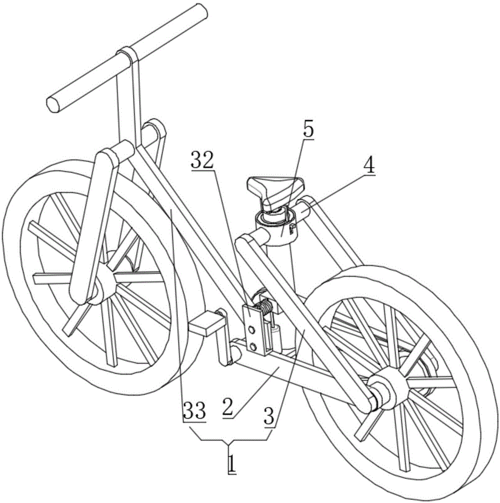 一种新型便于随时充气的自行车的制作方法