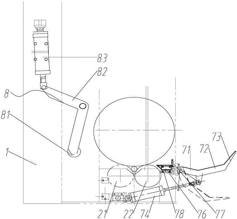 一种分切复卷机的卸纸机构的制作方法